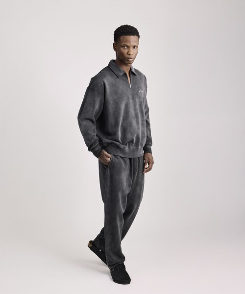 Saturdays NYC(サタデーズ ニューヨークシティ )の「Mott Relaxed Quarter Zip Surf Sweatshirt(スウェット・メンズ・ブルー/ベージュ/スミクロ・XL/M/L/S)」の20枚目の写真