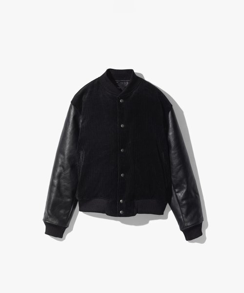 ANDROS(アンドロス)の「Corduroy Calf Leather Crop Down Jumper (Black)(ダウンジャケット/コート・メンズ・その他・LARGE/X-LARGE)」の3枚目の写真