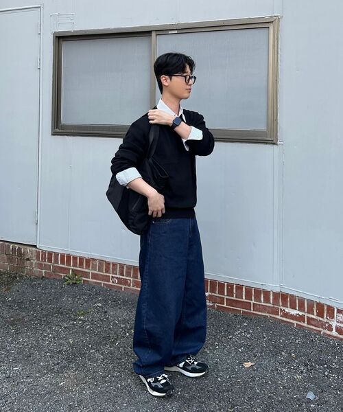 DWSE(ディーダブリューエスイー)の「バルーンフィットデニムワイドパンツ(インディゴブルー)(デニムパンツ・メンズ・その他・SMALL/MEDIUM/LARGE/X-LARGE)」の6枚目の写真