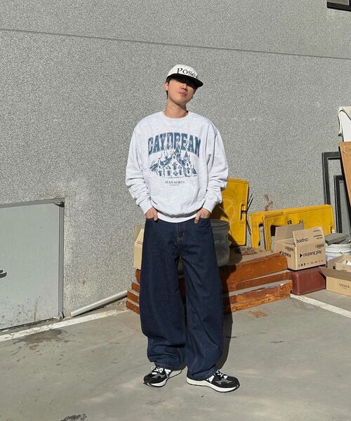 DWSE(ディーダブリューエスイー)の「バルーンフィットデニムワイドパンツ(インディゴブルー)(デニムパンツ・メンズ・その他・SMALL/MEDIUM/LARGE/X-LARGE)」の7枚目の写真