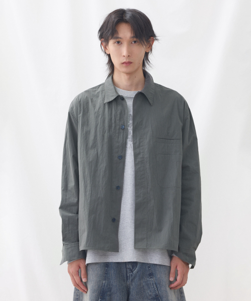 eastserviceshop(イーストサービスショップ)の「ガーデニングポケットシャツ - チャコール(シャツ/ブラウス・レディース・チャコール・SMALL/MEDIUM/LARGE)」の1枚目の写真