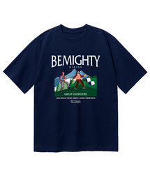 BEMIGHTY（ビーマイティー）の「Hiking Drawing Overfit Short Sleeve T-shirt [Navy]（Tシャツ/カットソー）」