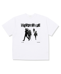 WEVERYVALUE（ウィベリべリュー）の「Bizdaily Overfit Short Sleeve T-Shirt White（Tシャツ/カットソー）」