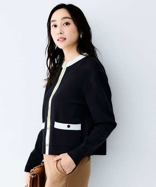 UNTITLED（アンタイトル）の「ミラノリブカーディガン（カーディガン/ボレロ・レディース・ホワイト系7/ベージュ系その他7/ブラック系4・02）」の13枚目の写真