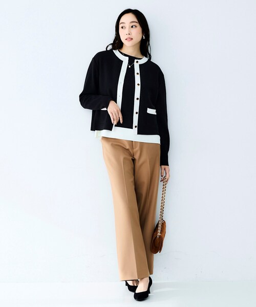 UNTITLED（アンタイトル）の「ミラノリブカーディガン（カーディガン/ボレロ・レディース・ホワイト系7/ベージュ系その他7/ブラック系4・02）」の15枚目の写真