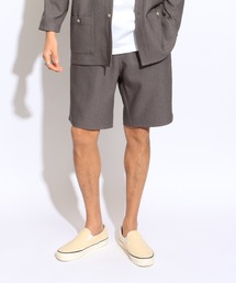 Fake Denim Short Pants