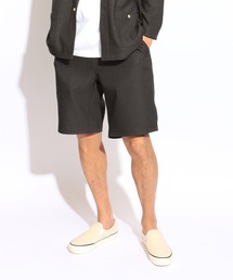 Fake Denim Short Pants