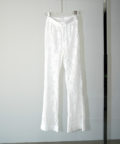 chuclla（チュクラ）の「フローラルレース フレアパンツ chw26s027（その他パンツ・レディース・ホワイト・L/S/M）」の8枚目の写真