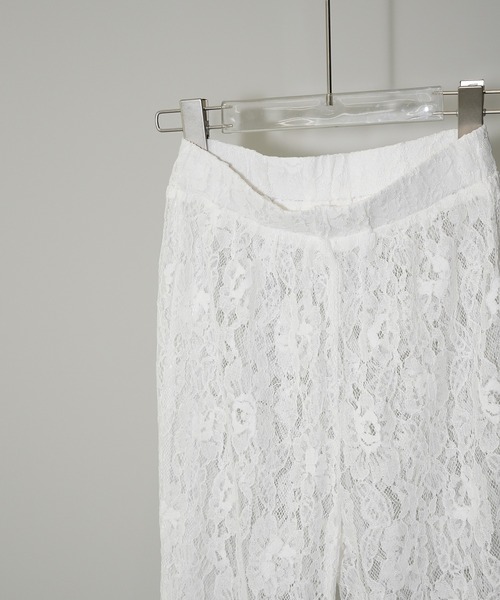 chuclla（チュクラ）の「フローラルレース フレアパンツ chw26s027（その他パンツ・レディース・ホワイト・L/S/M）」の9枚目の写真