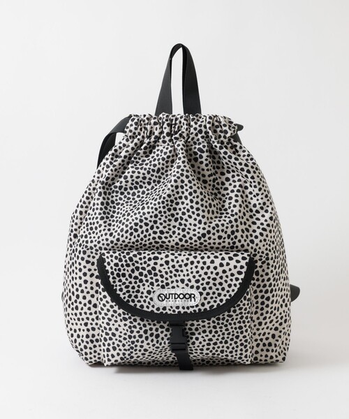 OUTDOOR PRODUCTS(アウトドアプロダクツ)の「【OUTDOOR PRODUCTS / アウトドアプロダクツ】Front Pocket Knapsack/ナップザック/ユニセックス【WEB限定】(バックパック/リュック・メンズ・ブラック/ドット/グレー/ブラウン・フリー)」の9枚目の写真