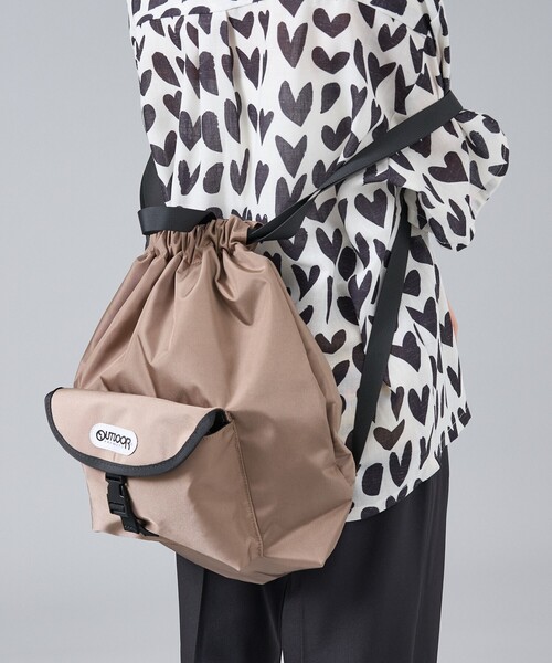 OUTDOOR PRODUCTS(アウトドアプロダクツ)の「【OUTDOOR PRODUCTS / アウトドアプロダクツ】Front Pocket Knapsack/ナップザック/ユニセックス【WEB限定】(バックパック/リュック・メンズ・ブラック/ドット/グレー/ブラウン・フリー)」の16枚目の写真