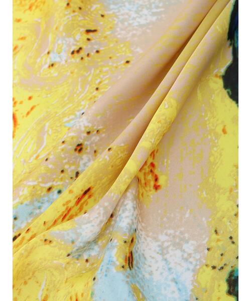 Lugnoncure（ルノンキュール）の「ニュアンス柄スカーフ（ネックレス・レディース・オレンジ・F）」の5枚目の写真