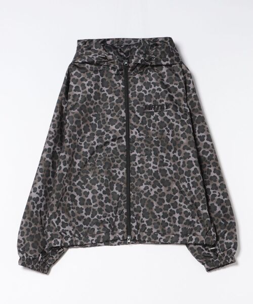 ８(eight)（エイト）の「総柄フードブルゾン（ブルゾン・メンズ・ブラック/ダークブラウン/カーキ・SMALL/MEDIUM/LARGE）」の2枚目の写真