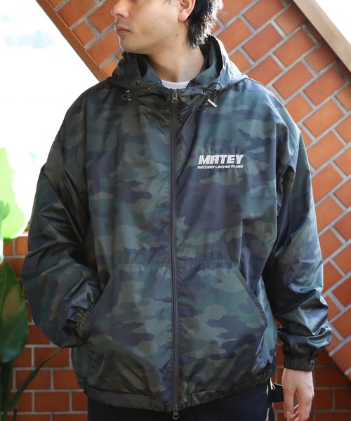 ８(eight)（エイト）の「総柄フードブルゾン（ブルゾン・メンズ・ブラック/ダークブラウン/カーキ・SMALL/MEDIUM/LARGE）」の12枚目の写真