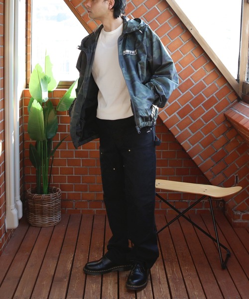 ８(eight)（エイト）の「総柄フードブルゾン（ブルゾン・メンズ・ブラック/ダークブラウン/カーキ・SMALL/MEDIUM/LARGE）」の15枚目の写真