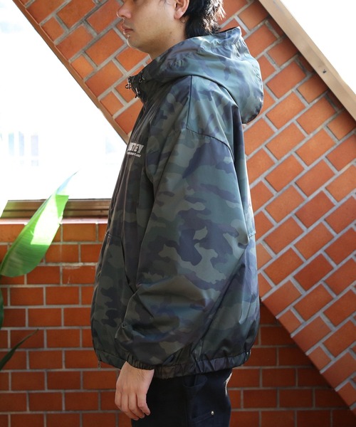 ８(eight)（エイト）の「総柄フードブルゾン（ブルゾン・メンズ・ブラック/ダークブラウン/カーキ・SMALL/MEDIUM/LARGE）」の21枚目の写真