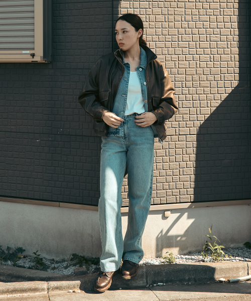 UNIFORM BRIDGE(ユニフォームブリッジ)の「denim pants regular fit 13oz(womens) light blue(デニムパンツ・メンズ・その他・S/M)」の1枚目の写真