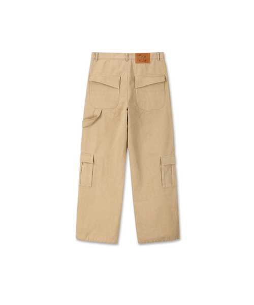 9999ARCHIVE(9999アーカイブ)の「Oblique Pocket Wide Cargo Pants(その他パンツ・レディース・ベージュ・FREE/3/2)」の2枚目の写真