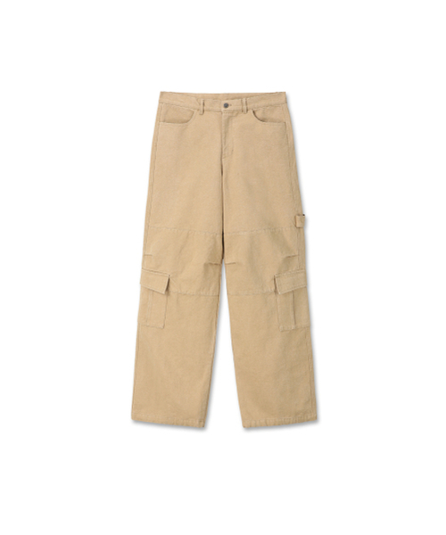 9999ARCHIVE(9999アーカイブ)の「Oblique Pocket Wide Cargo Pants(その他パンツ・レディース・ベージュ・FREE/3/2)」の3枚目の写真