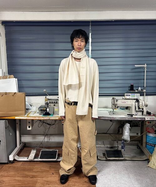 9999ARCHIVE(9999アーカイブ)の「Oblique Pocket Wide Cargo Pants(その他パンツ・レディース・ベージュ・FREE/3/2)」の11枚目の写真