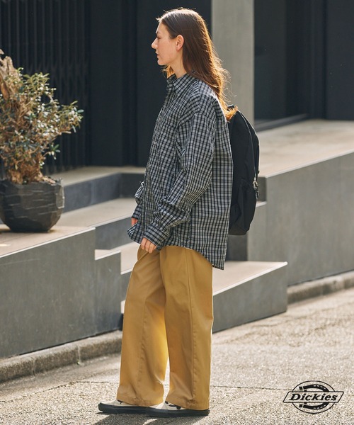 Dickies/ディッキーズ TCツイル ツータック イージーワイドストレート