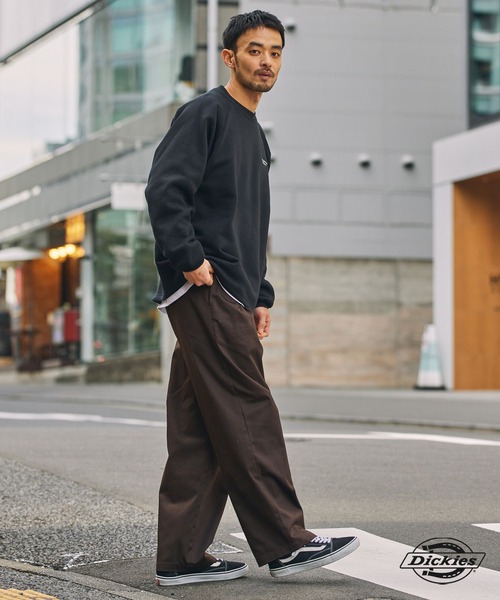 Dickies(ディッキーズ)の「<セットアップ対応> Dickies/ディッキーズ 別注 TCツイル ツータック イージーワイドストレートパンツ【THE CRAFT CREW PRODUCTS】(チノパンツ・メンズ・ダークブラウン/オリーブ/ブラック/インディゴブルー/チャコール/ベージュ・L/S/M)」の10枚目の写真