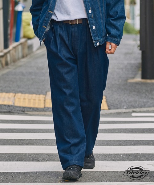 Dickies(ディッキーズ)の「<セットアップ対応> Dickies/ディッキーズ 別注 TCツイル ツータック イージーワイドストレートパンツ【THE CRAFT CREW PRODUCTS】(チノパンツ・メンズ・ダークブラウン/オリーブ/ブラック/インディゴブルー/チャコール/ベージュ・L/S/M)」の13枚目の写真