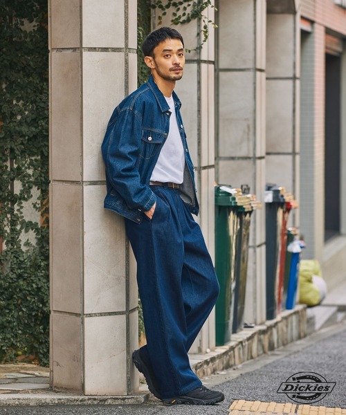 Dickies(ディッキーズ)の「<セットアップ対応> Dickies/ディッキーズ 別注 TCツイル ツータック イージーワイドストレートパンツ【THE CRAFT CREW PRODUCTS】(チノパンツ・メンズ・ダークブラウン/オリーブ/ブラック/インディゴブルー/チャコール/ベージュ・L/S/M)」の14枚目の写真