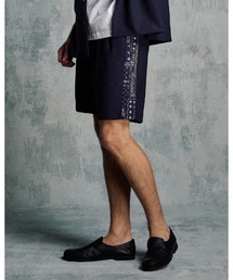 wjk（ダヴルジェイケイ）の「bandana print panel shorts（その他パンツ）」