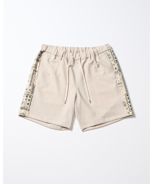 wjk（ダヴルジェイケイ）の「bandana print panel shorts（その他パンツ・メンズ・チャコールグレー/ネイビー/ベージュ・SMALL/MEDIUM/LARGE/X-LARGE）」の7枚目の写真