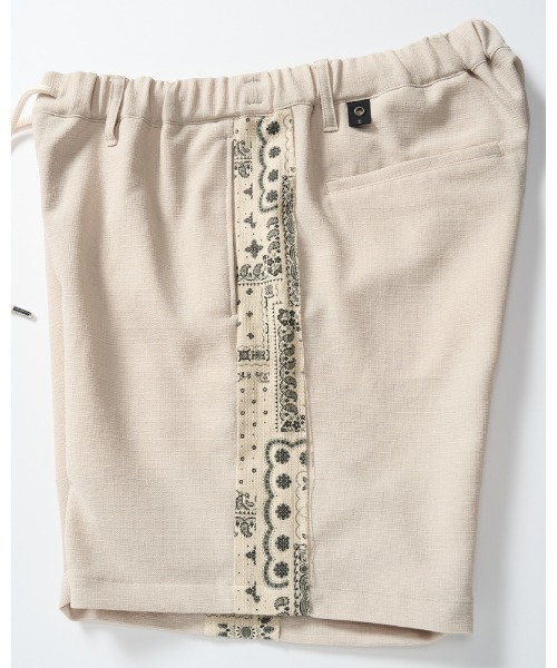 wjk（ダヴルジェイケイ）の「bandana print panel shorts（その他パンツ・メンズ・チャコールグレー/ネイビー/ベージュ・SMALL/MEDIUM/LARGE/X-LARGE）」の11枚目の写真