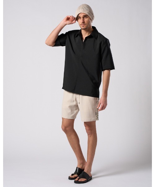 wjk（ダヴルジェイケイ）の「bandana print panel shorts（その他パンツ・メンズ・チャコールグレー/ネイビー/ベージュ・SMALL/MEDIUM/LARGE/X-LARGE）」の17枚目の写真