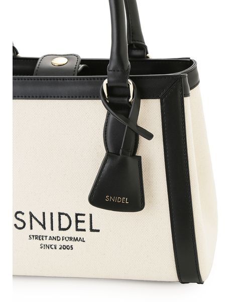SNIDEL（スナイデル）の「バリエロゴバッグ（ハンドバッグ・レディース・その他/アイボリー/ネイビー・F）」の17枚目の写真