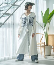 Remind me and forever（リマインドミーアンドフォーエバー）の「【India series】【nane】刺繍前開きワンピース（ワンピース）」