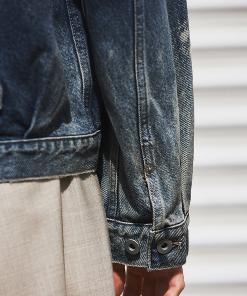 JOURNAL STANDARD（ジャーナルスタンダード）の「デニム トラッカー LOT206T（デニムジャケット・メンズ・ブラック系その他/コバルトブルー・SMALL/MEDIUM/LARGE）」の9枚目の写真