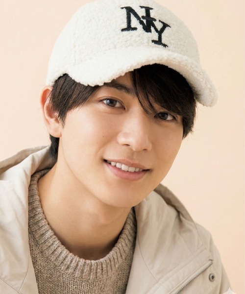 VIBGYOR（ヴィブジョー）の「【IZU】 NYロゴボアフリースキャップ（キャップ・レディース・アイボリー/ブラック・FREE）」の6枚目の写真