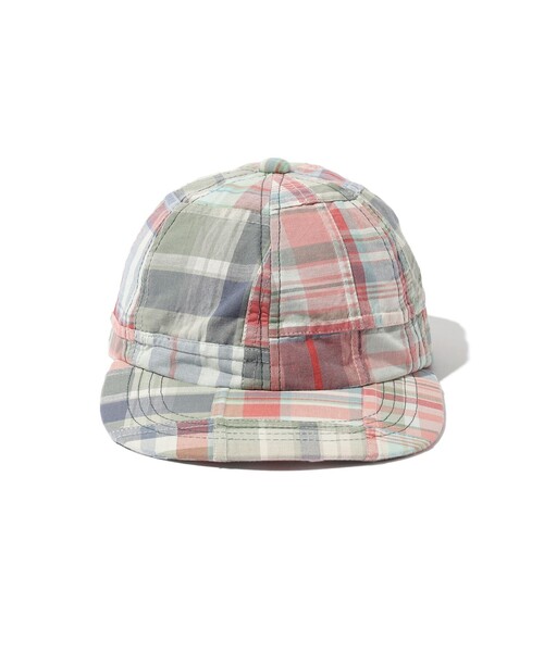 BEAMS PLUS（ビームスプラス）の「6 Panel Regimental Strap Madras PW（キャップ・メンズ・ネイビー/ピンク/ブラウン・ONE SIZE）」の15枚目の写真