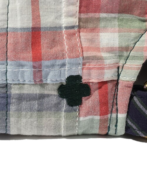 BEAMS PLUS（ビームスプラス）の「6 Panel Regimental Strap Madras PW（キャップ・メンズ・ネイビー/ピンク/ブラウン・ONE SIZE）」の21枚目の写真