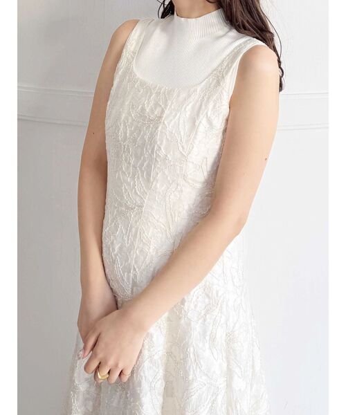 MERCURYDUO（マーキュリーデュオ）の「ノースリーブニット（ニット/セーター・レディース・ライム/ネイビー/オフホワイト/ブラック・FREE）」の8枚目の写真