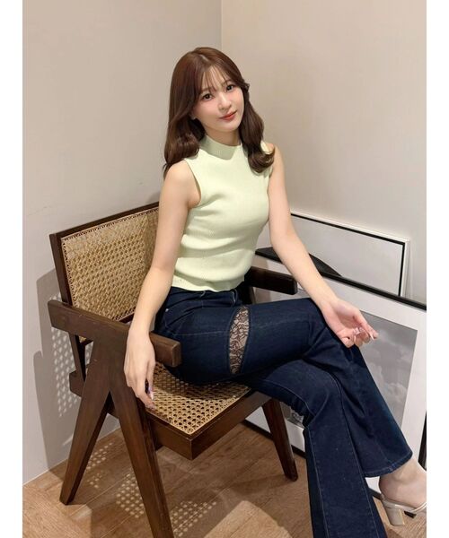 MERCURYDUO（マーキュリーデュオ）の「ノースリーブニット（ニット/セーター・レディース・ライム/ネイビー/オフホワイト/ブラック・FREE）」の14枚目の写真