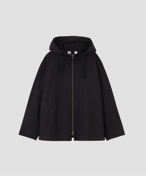 MHL.（エムエイチエル）の「WASHED SLUB COTTON TWILL（ブルゾン・レディース・ブラック/カーキ・1/2）」の4枚目の写真