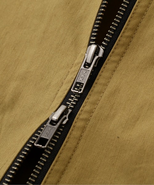 MHL.（エムエイチエル）の「WASHED SLUB COTTON TWILL（ブルゾン・レディース・ブラック/カーキ・1/2）」の11枚目の写真