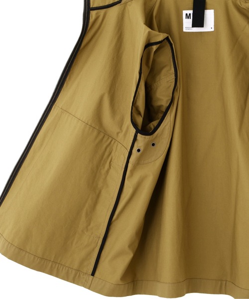 MHL.（エムエイチエル）の「WASHED SLUB COTTON TWILL（ブルゾン・レディース・ブラック/カーキ・1/2）」の12枚目の写真