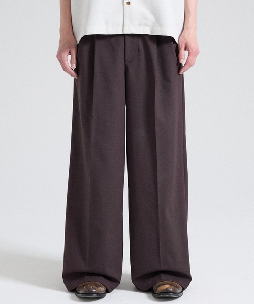 CLEL core.】Super 100s Bishu Wool Slacks / スーパー100s 尾州ウール