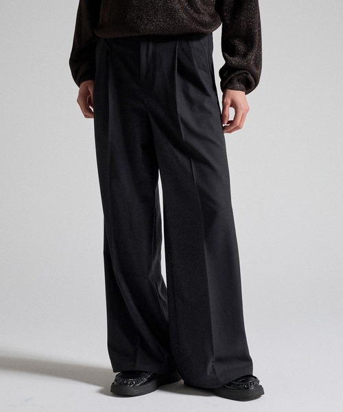 Parts Lab.(パーツラボ)の「【Parts Lab.】Basic Buggy Slacks / ベーシックバギースラックス(スラックス・メンズ・ブラック/グレー・L/M/S)」の1枚目の写真