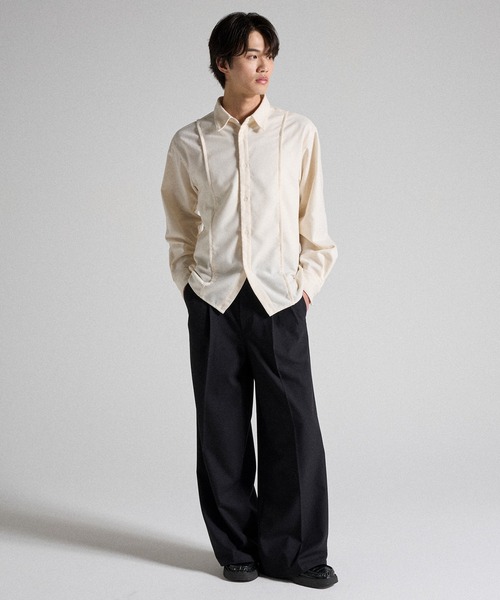 Parts Lab.(パーツラボ)の「【Parts Lab.】Basic Buggy Slacks / ベーシックバギースラックス(スラックス・メンズ・ブラック/グレー・L/M/S)」の6枚目の写真