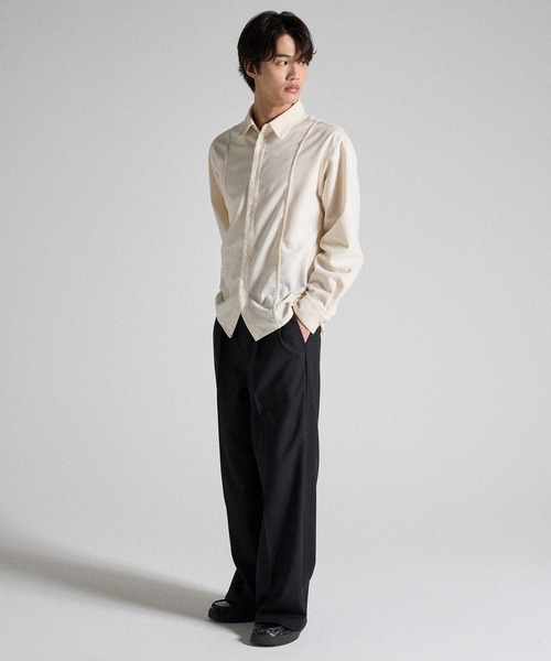 Parts Lab.(パーツラボ)の「【Parts Lab.】Basic Buggy Slacks / ベーシックバギースラックス(スラックス・メンズ・ブラック/グレー・L/M/S)」の8枚目の写真