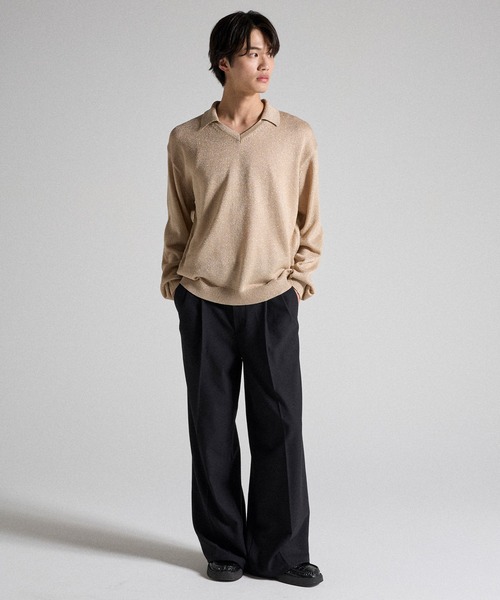 Parts Lab.(パーツラボ)の「【Parts Lab.】Basic Buggy Slacks / ベーシックバギースラックス(スラックス・メンズ・ブラック/グレー・L/M/S)」の14枚目の写真