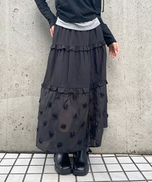 3.3 Field Trip | 3.3 Field Trip/シアーヘムティアードロングスカート(スカート)