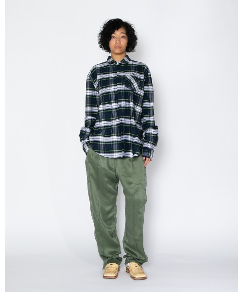 APPLEBUM（アップルバム）の「OX Check Shirt（シャツ/ブラウス・メンズ・グリーン/ネイビー・MEDIUM/LARGE/X-LARGE）」の3枚目の写真